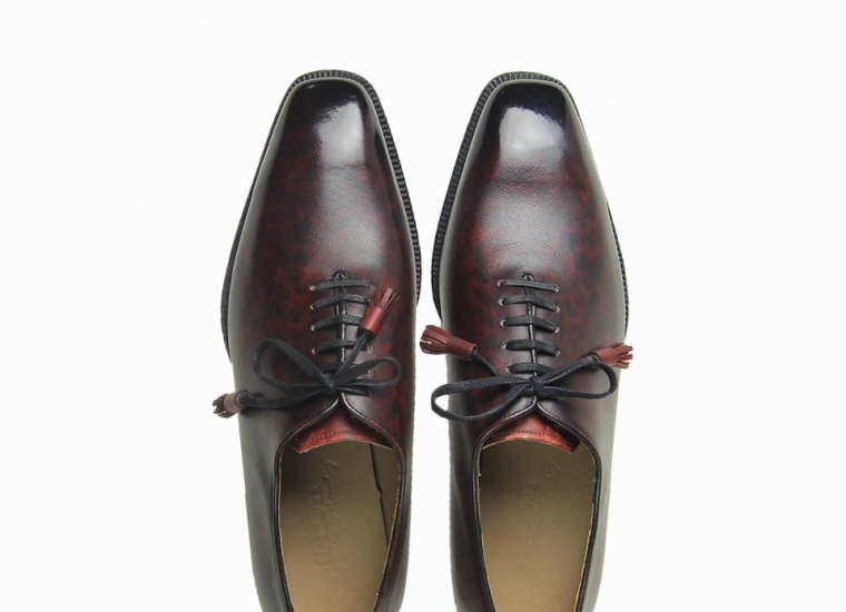 Maroon Patina Whole Cut Oxford LE