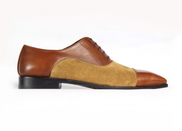 Oxford Captoe Brown Suede RU