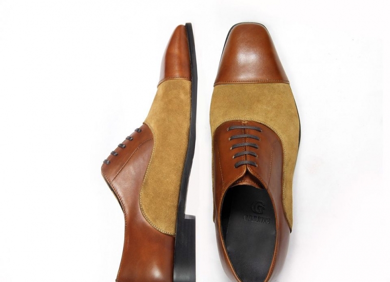 Oxford Captoe Brown Suede RU