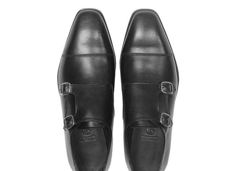 Black Double Monk Strap RU