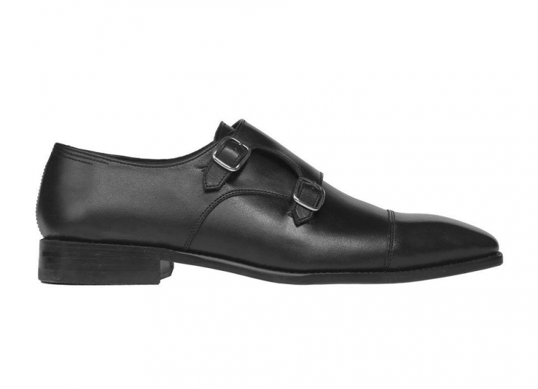 Black Double Monk Strap RU