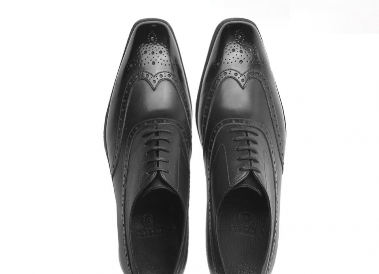 Black Balmoral Wingtip Oxford RU