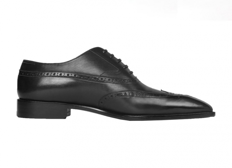 Black Balmoral Wingtip Oxford RU