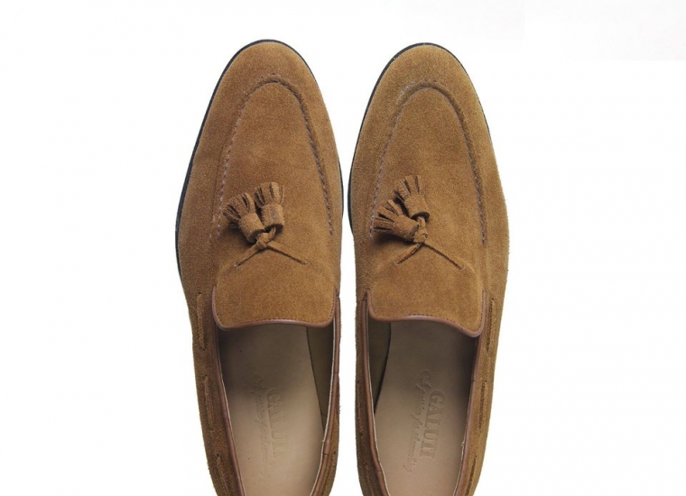 Brown Penny Suede Loafer RU