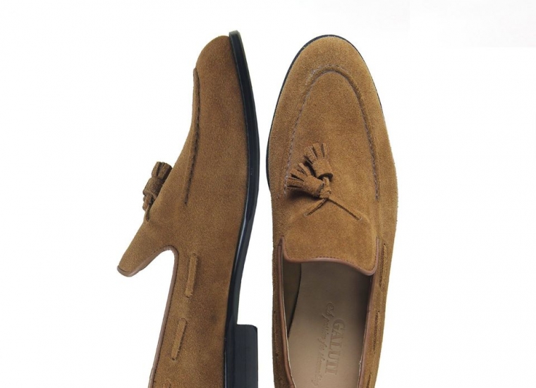 Brown Penny Suede Loafer RU