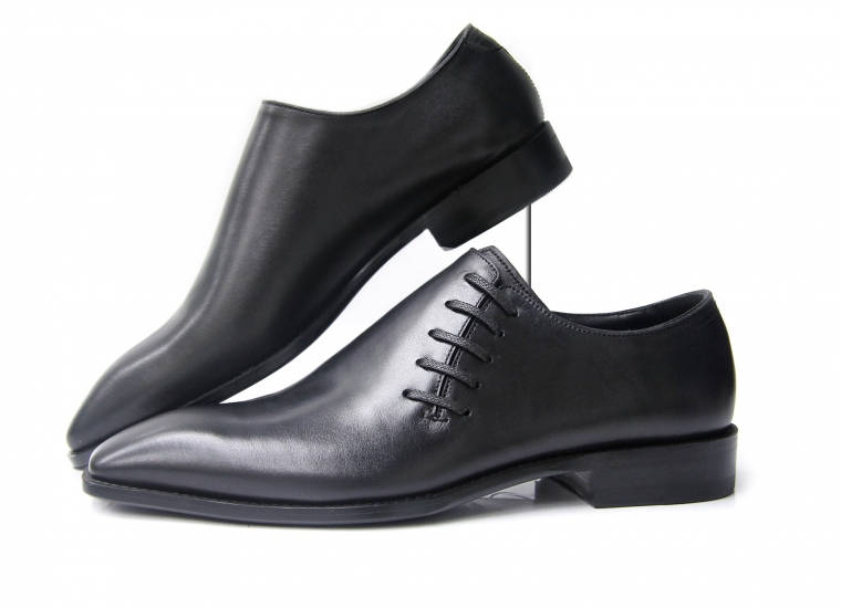 Black Sidelace Whole Cut Oxford RU