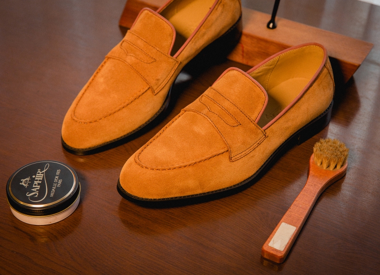 Penny Loafer Tan Suede RU