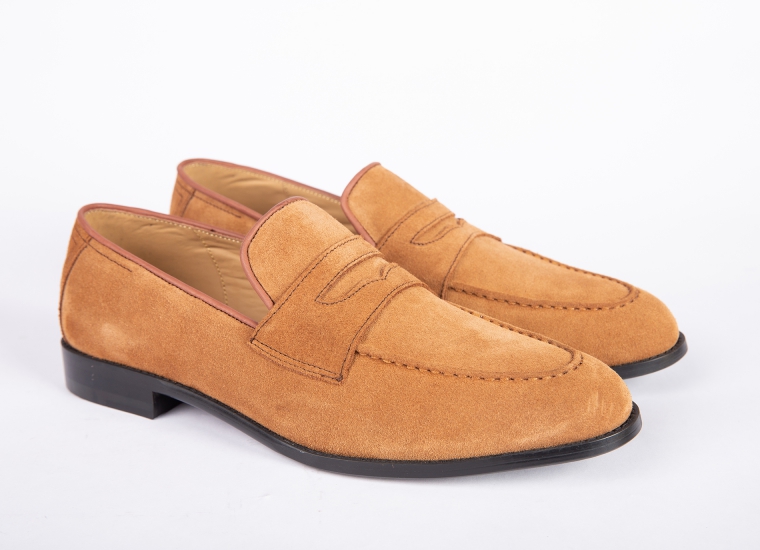 Penny Loafer Tan Suede RU