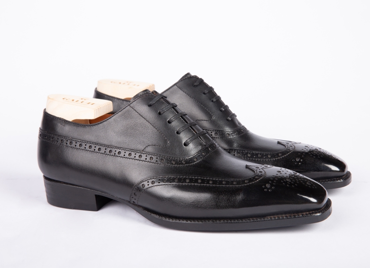 Black Balmoral Wingtip Oxford LE