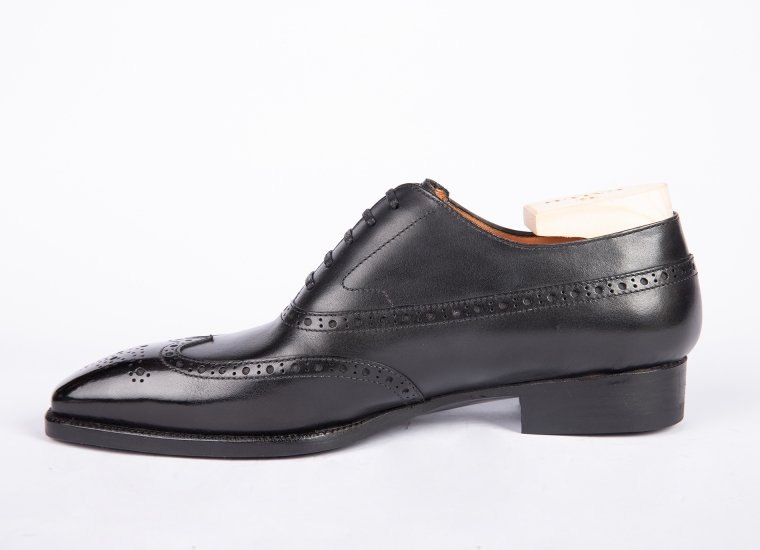 Black Balmoral Wingtip Oxford LE