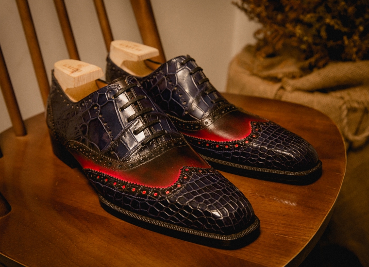 Oxford FullBrogue Mix Crocodile LE