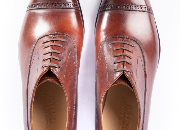 Oxford Balmoral CapToe Brown (Đục Mũi) RU 