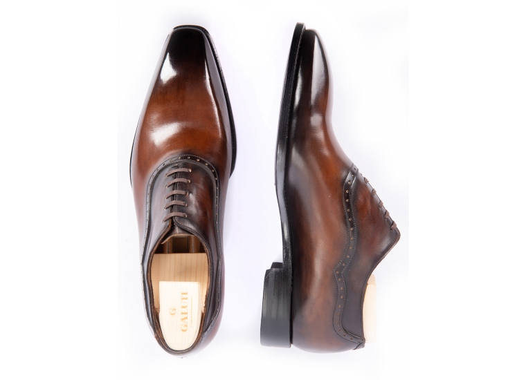 Oxford PlainToe Brown Patina LE