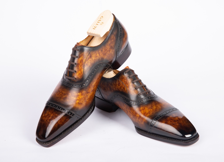 Oxford Semi Brogue Amber Patina LE
