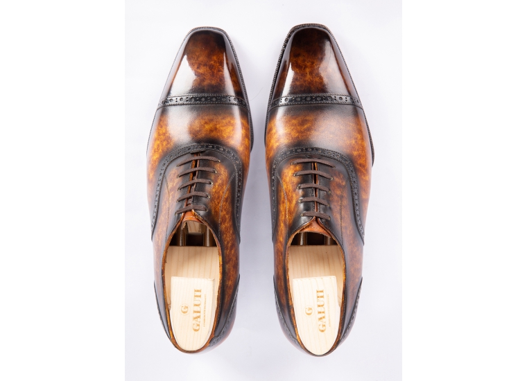 Oxford Semi Brogue Amber Patina LE