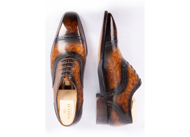 Oxford Semi Brogue Amber Patina LE