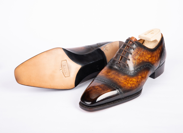 Oxford Semi Brogue Amber Patina LE