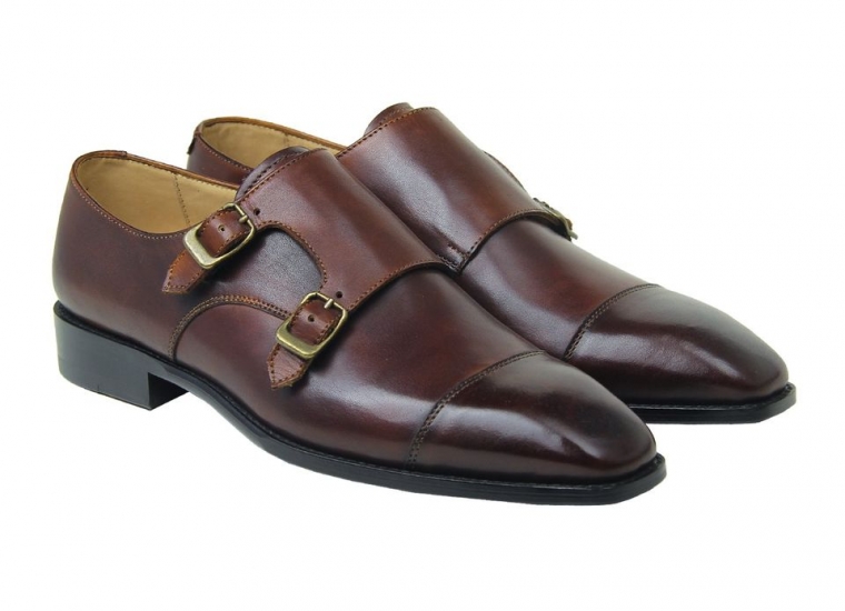 Brown Double Monk Strap RU