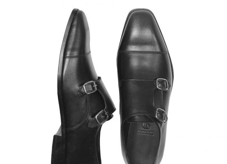 Black Double Monk Strap RU