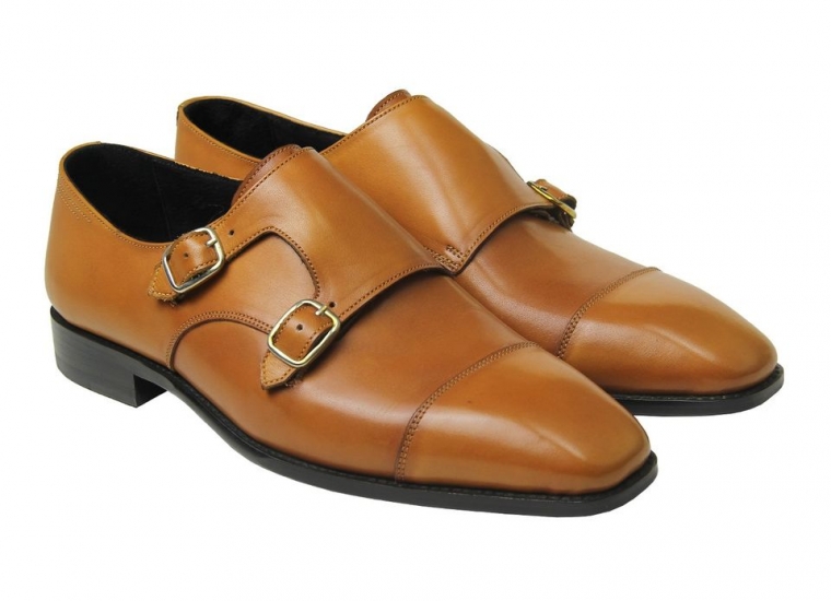 Cognac Double Monkstrap RU