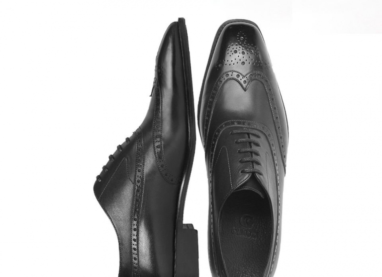 Black Balmoral Wingtip Oxford RU