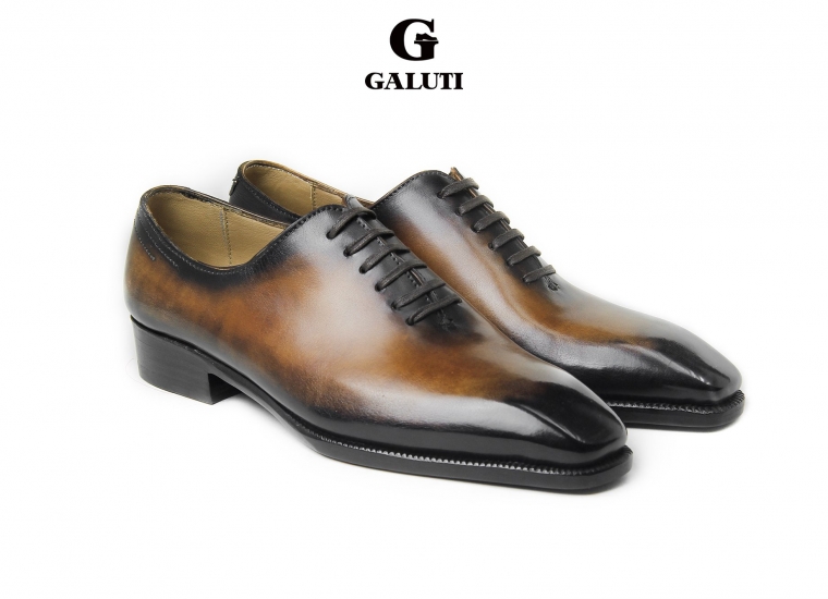 Tenne Patina Whole Cut Oxford LE