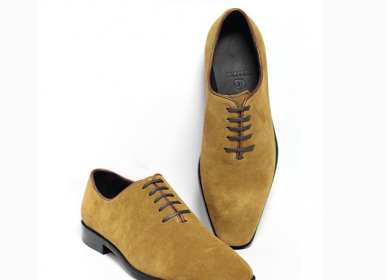 Tan Whole Cut Suede Oxford RU