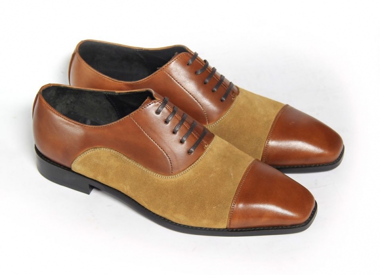 Oxford Captoe Brown Suede RU