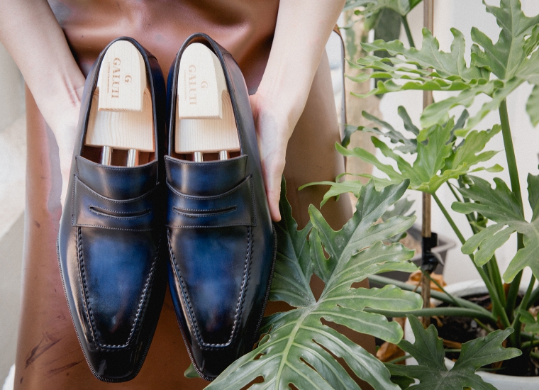 Dark Blue Patina Andy Loafer LE