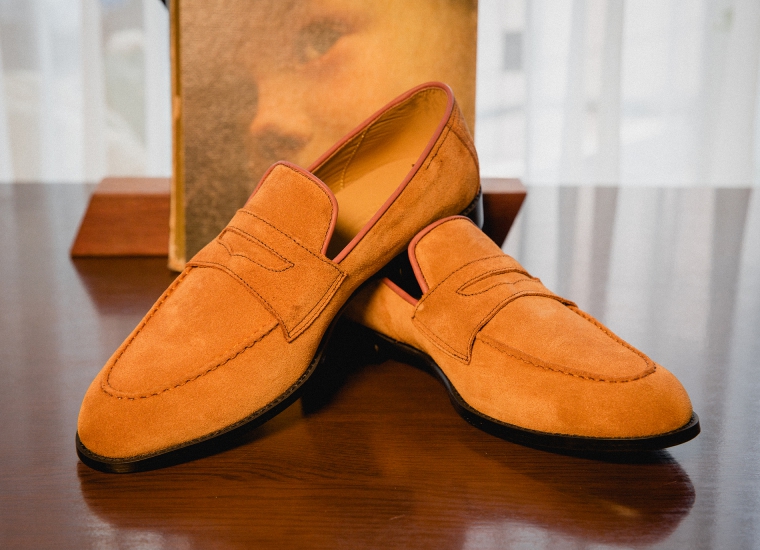 Penny Loafer Tan Suede RU