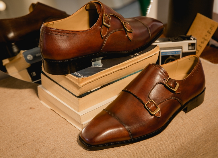 Brown Double Monk Strap RU