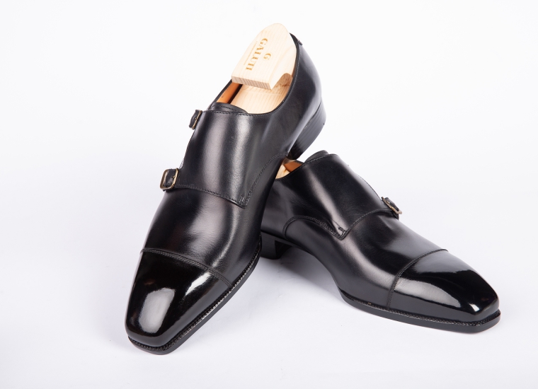 Black Double Monk Strap LE