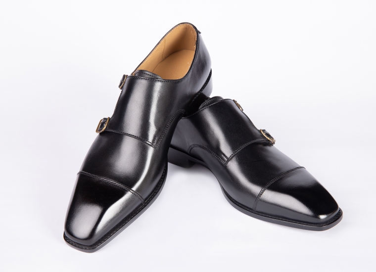 Black Double Monk Strap RU