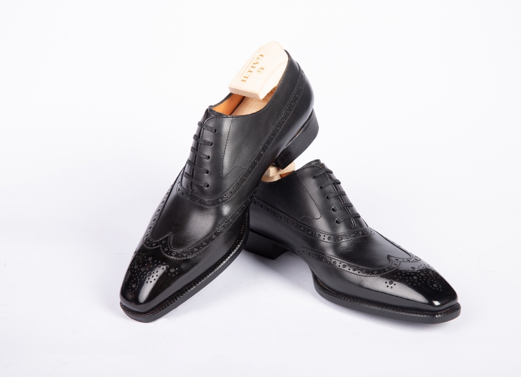 Black Balmoral Wingtip Oxford LE