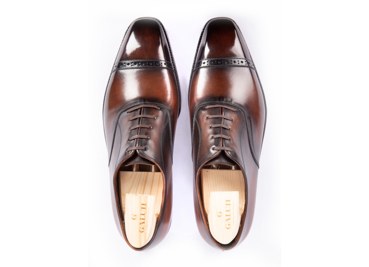 Oxford Captoe Quarter Brogue Black LE
